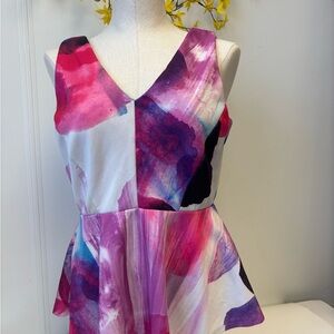 Sleeveless watercolor print tank H & M size medium SKU 6001